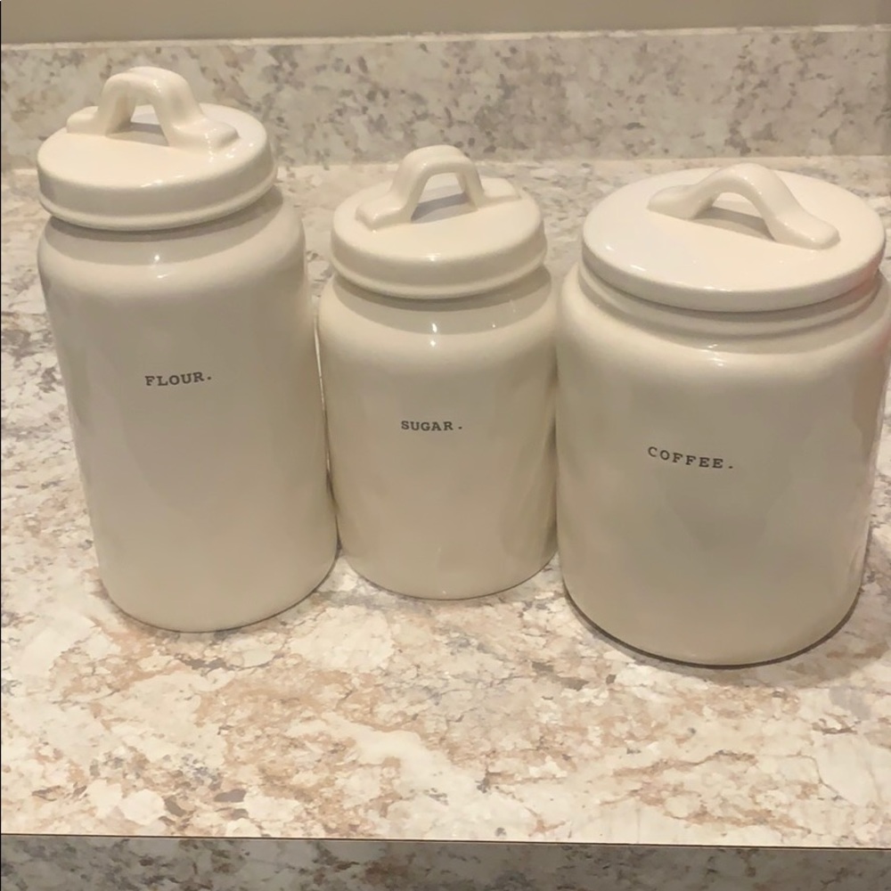Rae Dunn Set of 3 Canisters